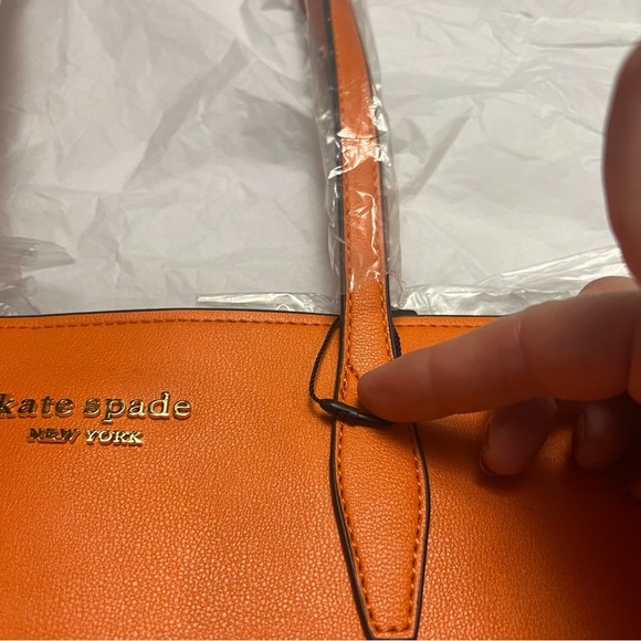 Kate Spade New York All Day Orange Tote Bag - Picture 3 of 14